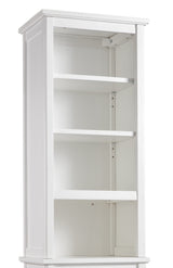 Alaterre Furniture 17-in x 65-in x 13-in White Wood Freestanding Linen Cabinet