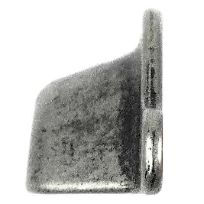Laurey Riverstone 3-in (76mm) Center to Center Distressed Pewter Rectangular Cup Drawer Pull