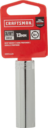 Craftsman 13mm Metric Deep Socket, 3/8 in. Drive, 6 Point