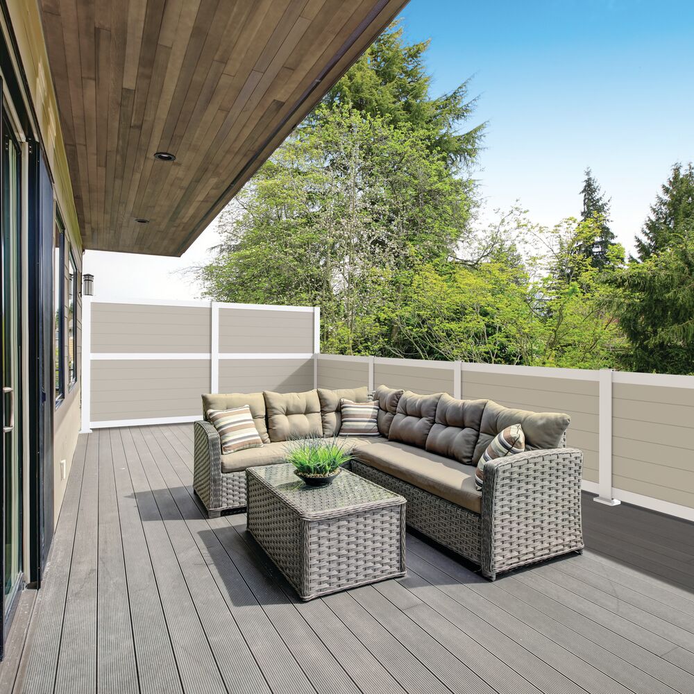 Freedom 66-in Brown PVC Infill Boards (6-Pack)