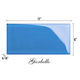 Giorbello Classic Premium Cobalt Blue 6-in x 12-in Glossy Glass Subway Wall Tile (5-sq. ft/ Carton)