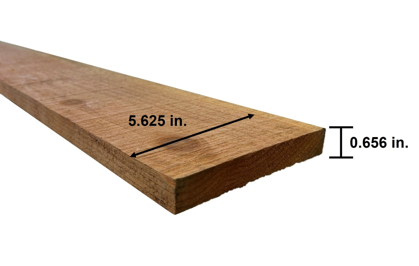5/8-in x 5-1/2-in x 6-ft Redwood Flat-top Fence Picket