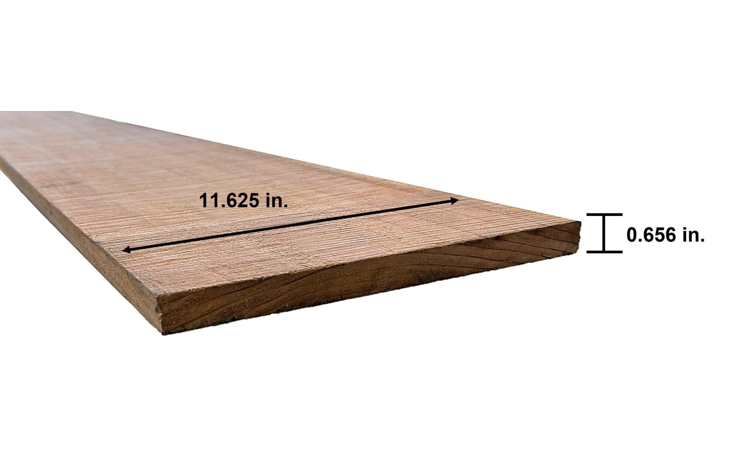 5/8-in x 12-in x 8-ft Redwood Flat-top Fence Picket
