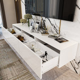 FUFU&GAGA Modern/Contemporary White Tv Cabinet (Accommodates TVs up to 65-in)