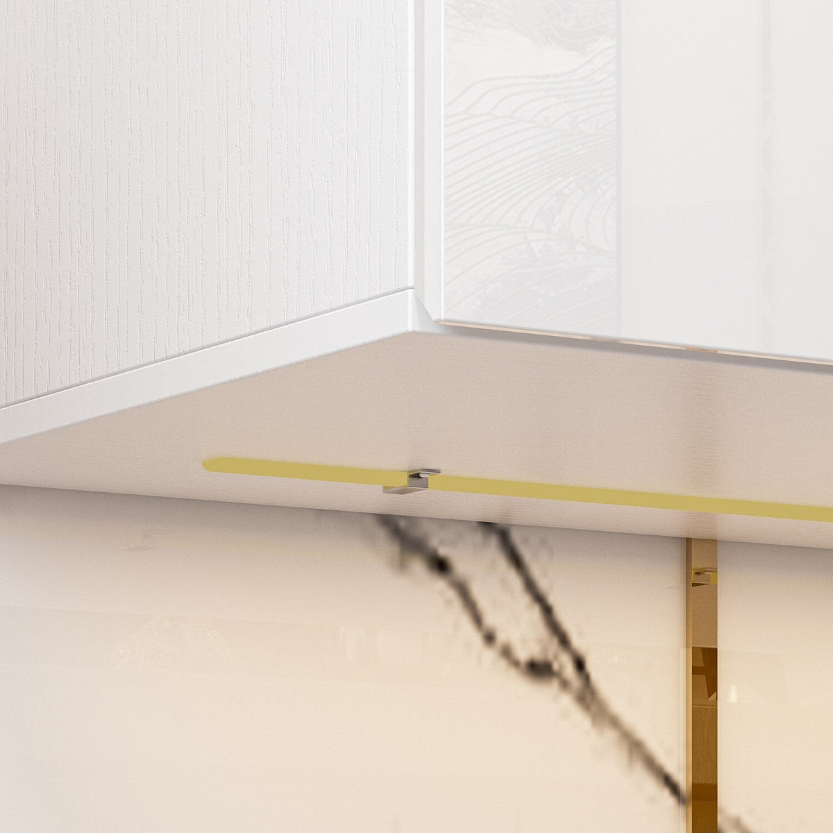 FUFU&GAGA Modern/Contemporary White Tv Cabinet (Accommodates TVs up to 65-in)