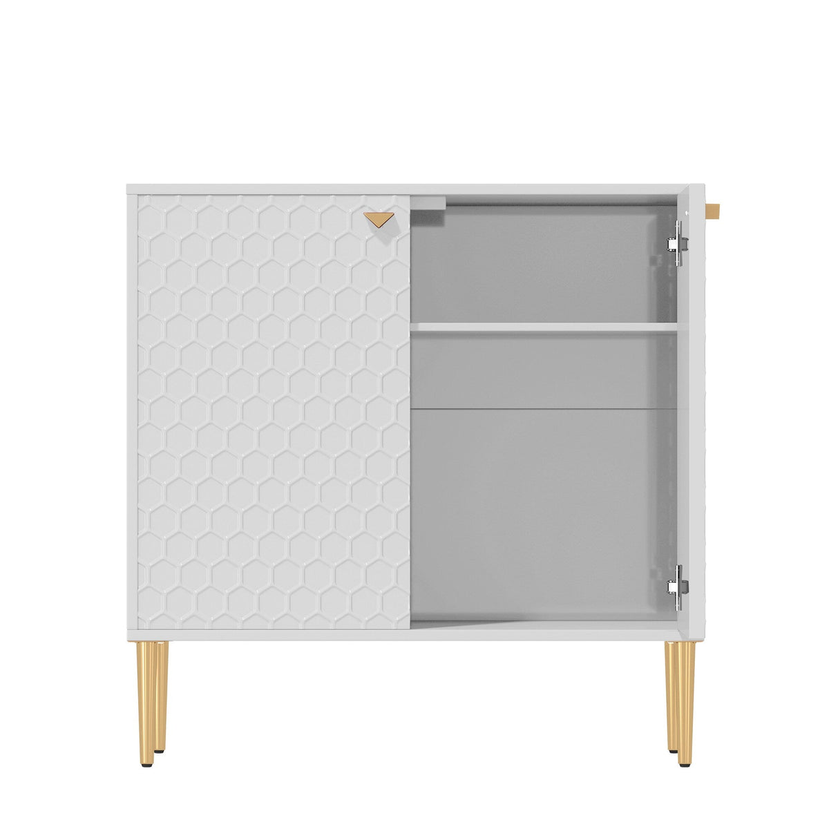 Clihome 15.75-in W x 32-in H Mdf White Freestanding Utility Storage Cabinet