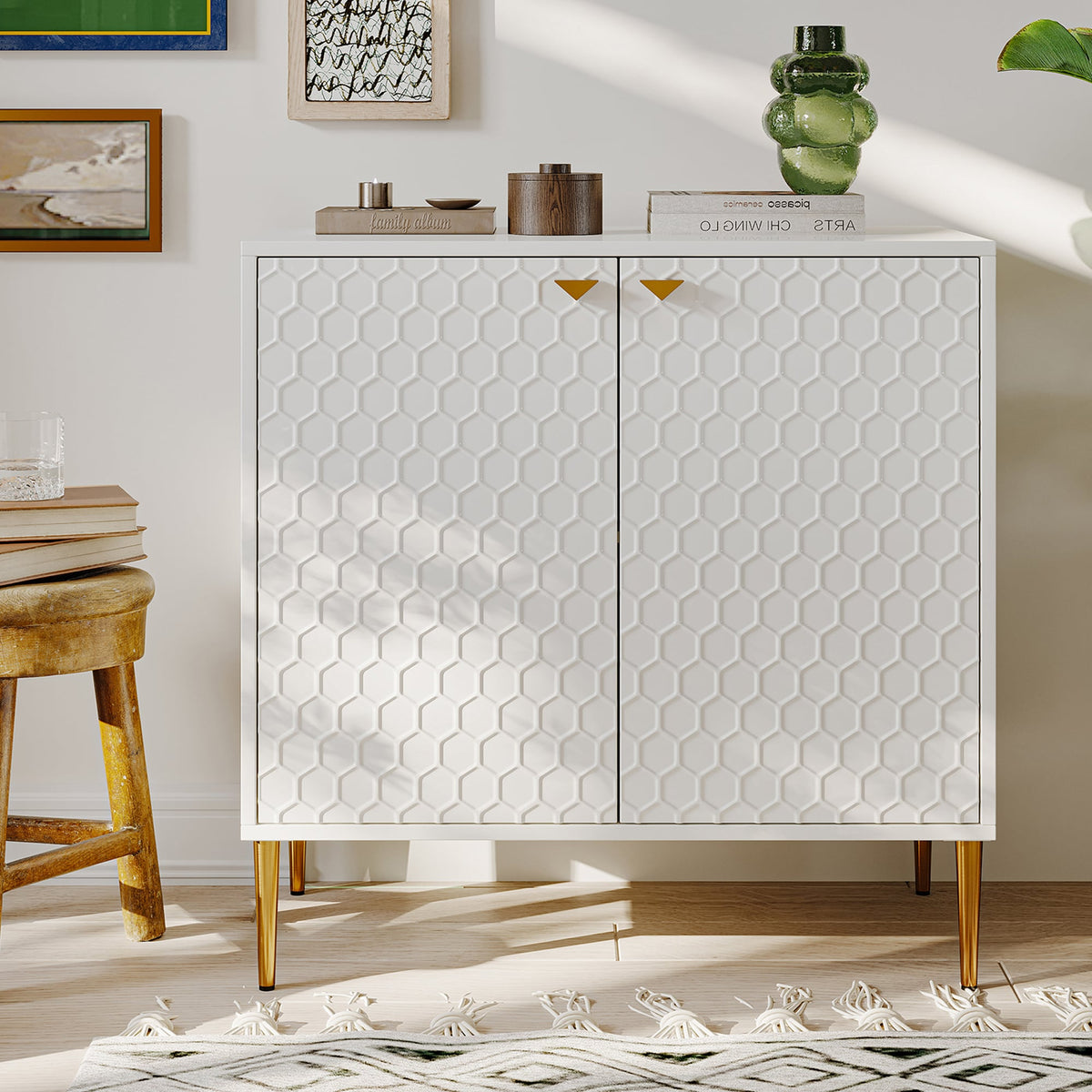 Clihome 15.75-in W x 32-in H Mdf White Freestanding Utility Storage Cabinet