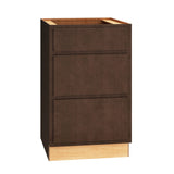 Diamond Express Jamestown 21-in W x 34.5-in H x 24-in D Thatch Partial Overlay 3-Drawer Base Fully Assembled Plywood Cabinet (Recessed Panel Shaker Style)