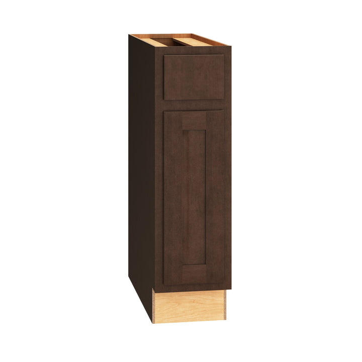 Diamond Express Jamestown 9-in W x 34.5-in H x 24-in D Thatch Partial Overlay 1-Drawer Base Fully Assembled Plywood Cabinet (Recessed Panel Shaker Style)
