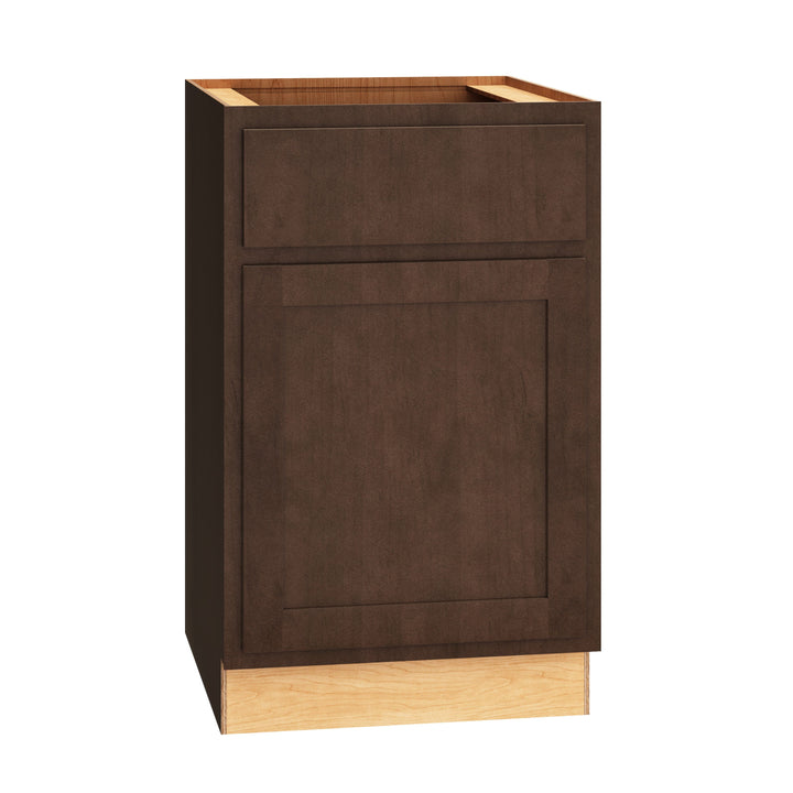 Diamond Express Jamestown 21-in W x 34.5-in H x 24-in D Thatch Partial Overlay 1-Drawer Base Fully Assembled Plywood Cabinet (Recessed Panel Shaker Style)