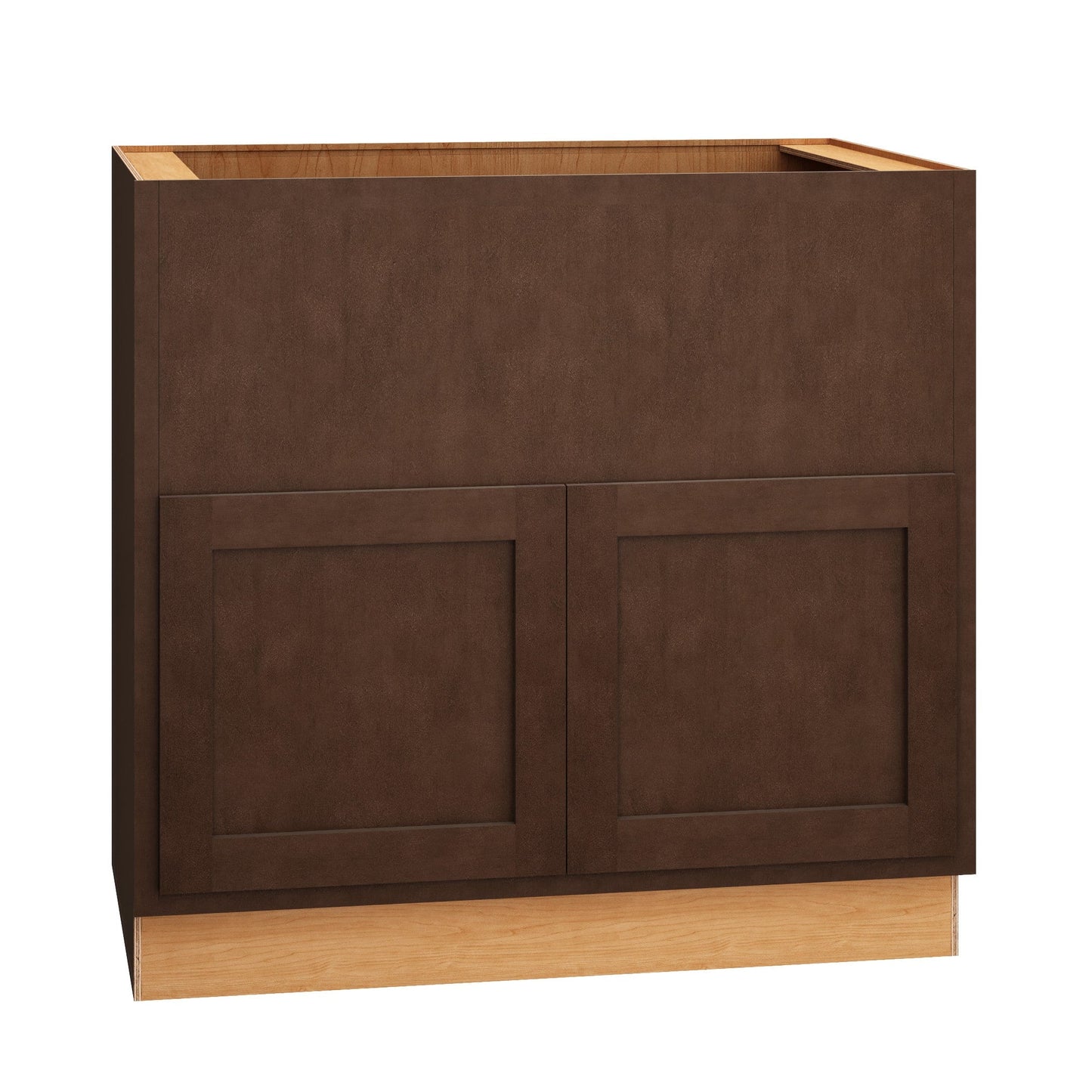 Diamond Express Jamestown 36-in W x 34.5-in H x 24-in D Thatch Partial Overlay Apron Front Sink Base Fully Assembled Plywood Cabinet (Recessed Panel Shaker Style)