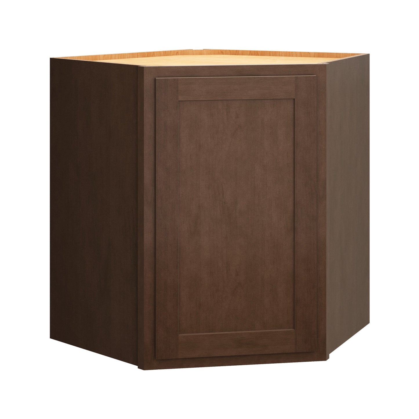 Diamond Express Jamestown 30-in W x 30-in H x 24-in D Thatch Partial Overlay Diagonal Corner Wall Fully Assembled Plywood Cabinet (Recessed Panel Shaker Style)