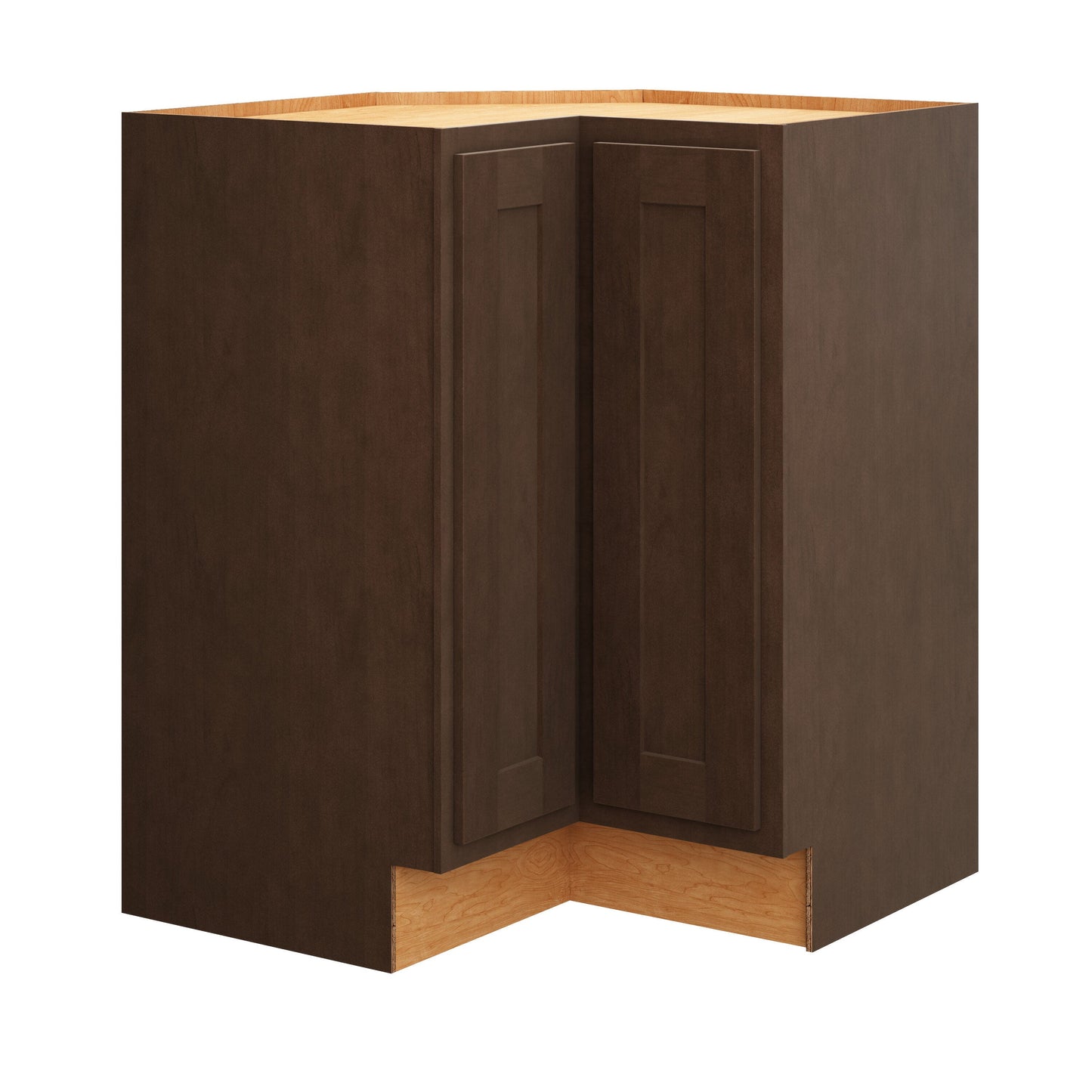 Diamond Express Jamestown 36-in W x 34.5-in H x 24-in D Thatch Partial Overlay Lazy Susan Corner Base Fully Assembled Plywood Cabinet (Recessed Panel Shaker Style)