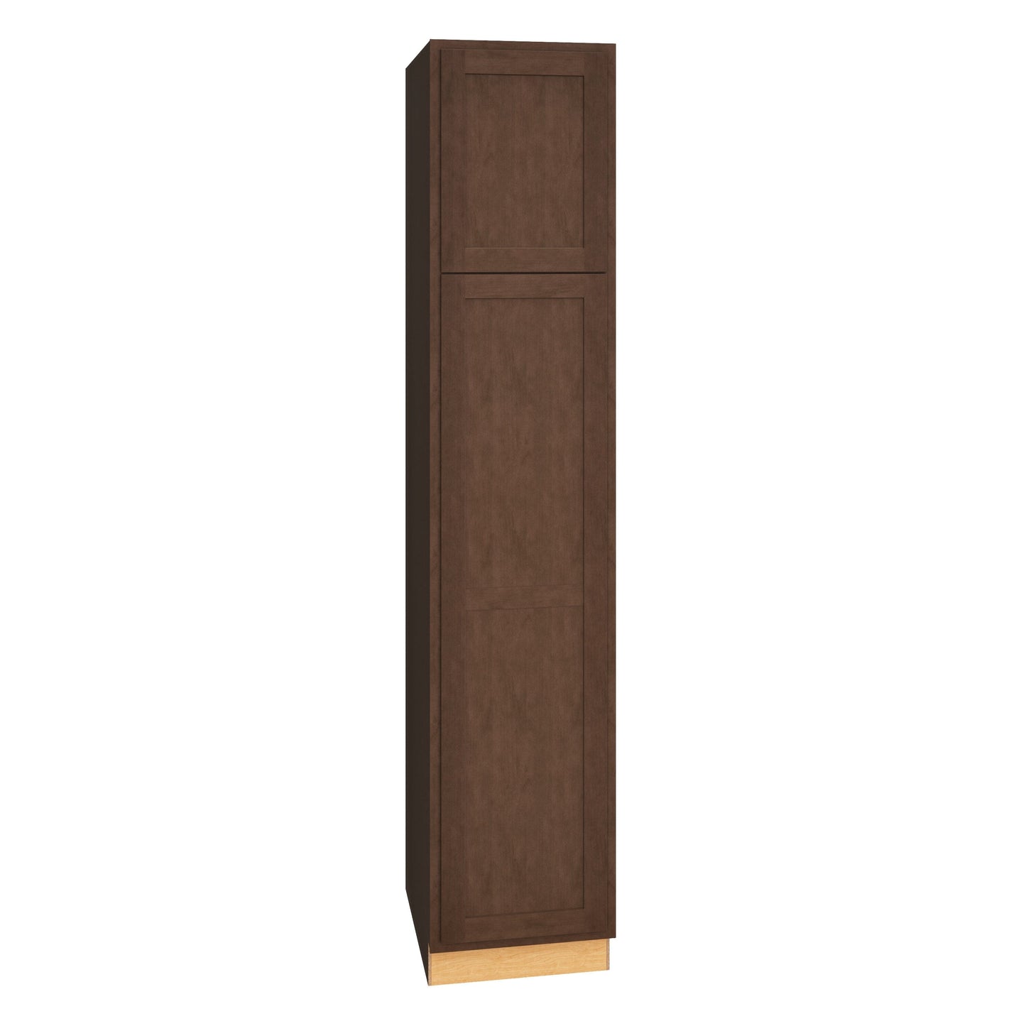 Diamond Express Jamestown 18-in W x 90-in H x 24-in D Thatch Partial Overlay Pantry Fully Assembled Plywood Cabinet (Recessed Panel Shaker Door Style)