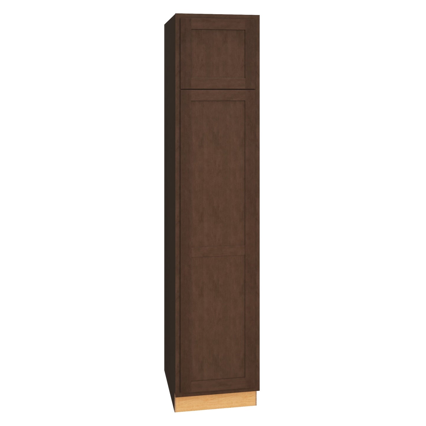 Diamond Express Jamestown 18-in W x 84-in H x 24-in D Thatch Partial Overlay Pantry Fully Assembled Plywood Cabinet (Recessed Panel Shaker Door Style)