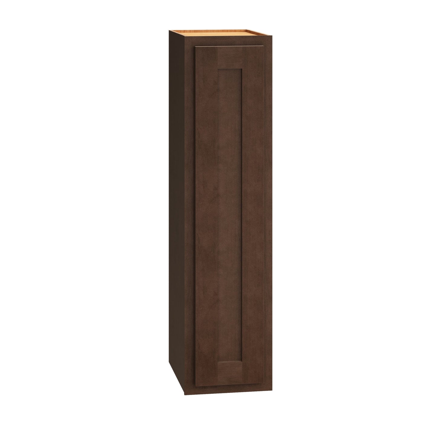 Diamond Express Jamestown 9-in W x 36-in H x 12-in D Thatch Partial Overlay Wall Fully Assembled Plywood Cabinet (Recessed Panel Shaker Door Style)