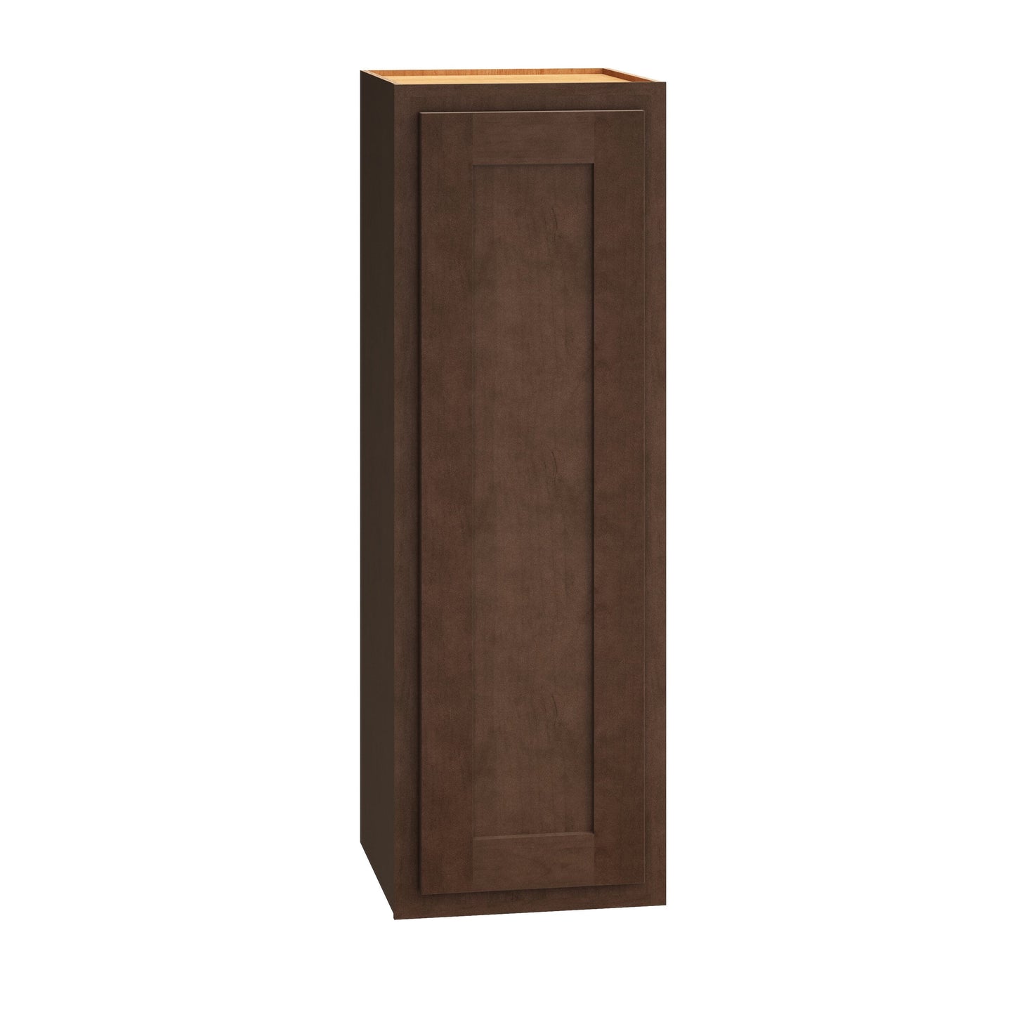 Diamond Express Jamestown 12-in W x 36-in H x 12-in D Thatch Partial Overlay Wall Fully Assembled Plywood Cabinet (Recessed Panel Shaker Door Style)