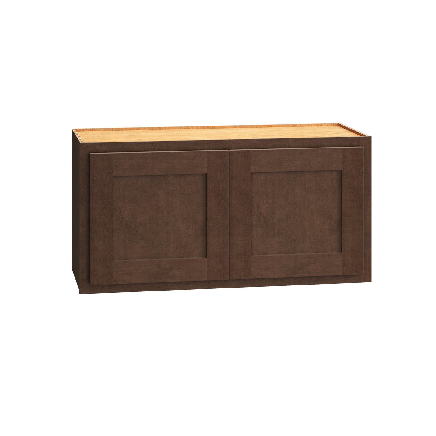 Diamond Express Jamestown 30-in W x 15-in H x 12-in D Thatch Partial Overlay Wall Fully Assembled Plywood Cabinet (Recessed Panel Shaker Door Style)