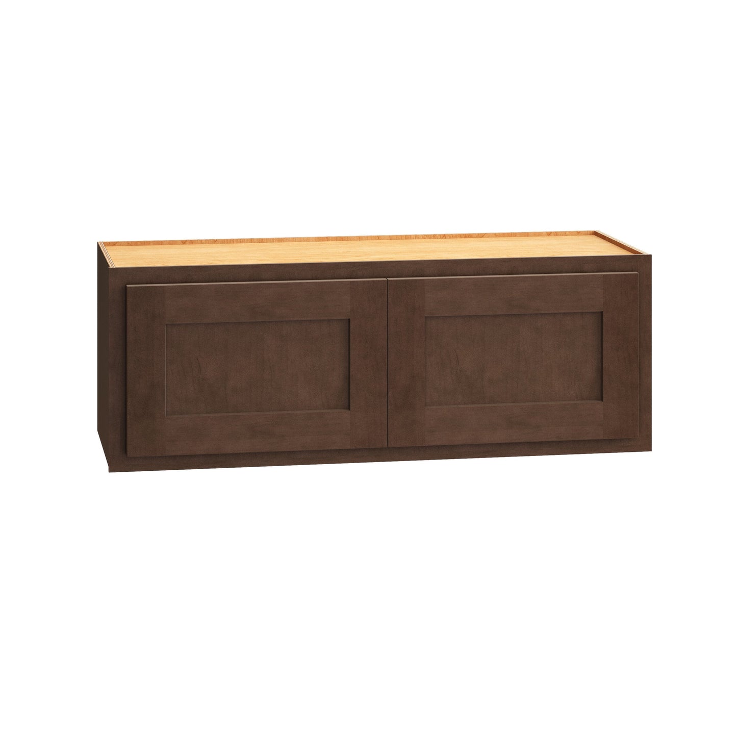 Diamond Express Jamestown 33-in W x 12-in H x 12-in D Thatch Partial Overlay Wall Fully Assembled Plywood Cabinet (Recessed Panel Shaker Door Style)