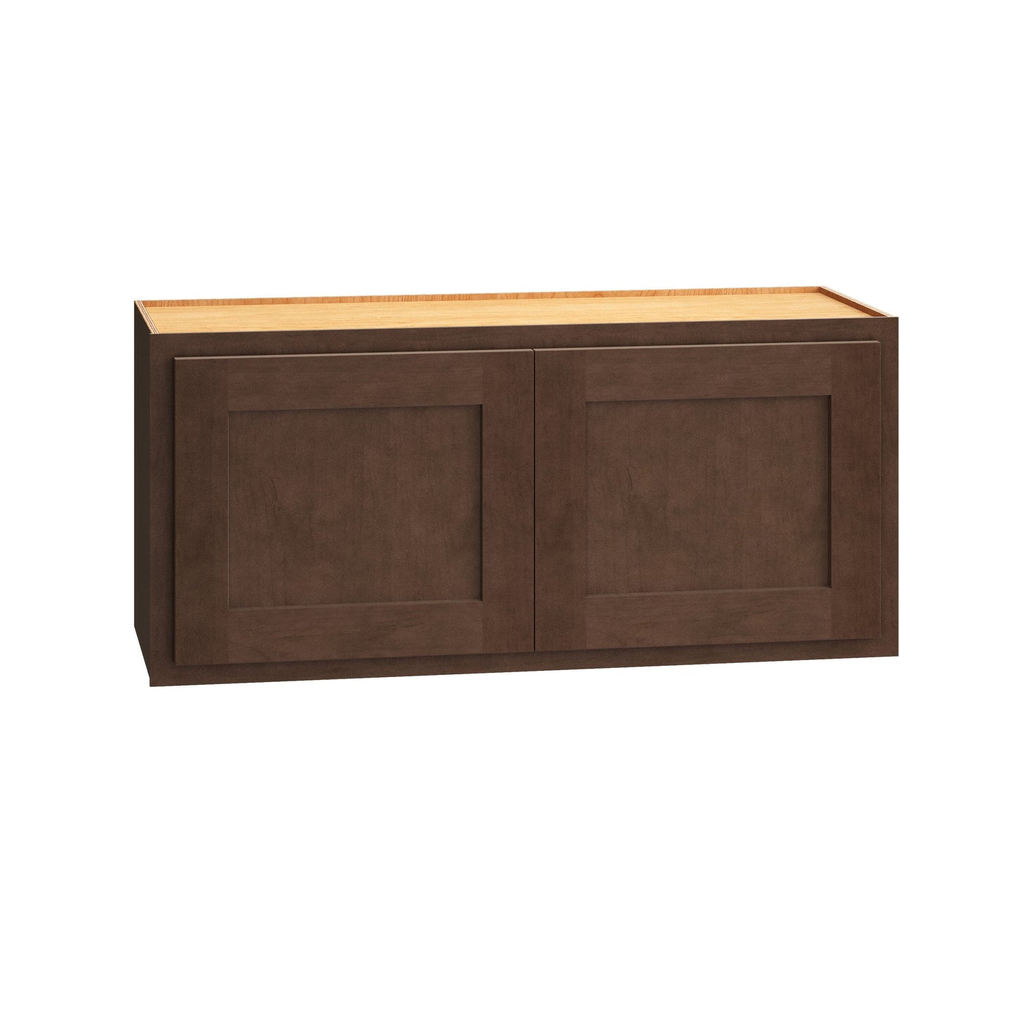 Diamond Express Jamestown 33-in W x 15-in H x 12-in D Thatch Partial Overlay Wall Fully Assembled Plywood Cabinet (Recessed Panel Shaker Door Style)