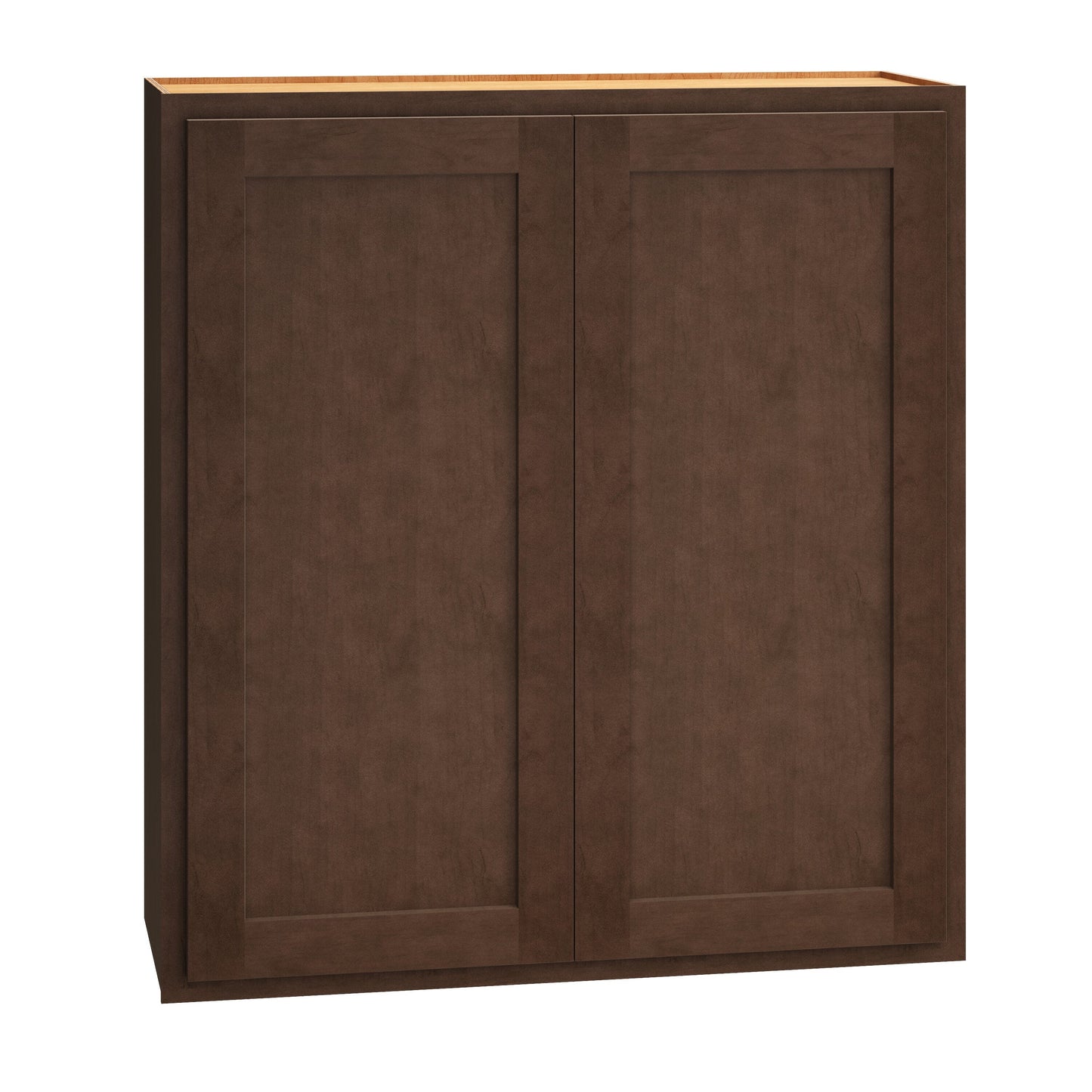 Diamond Express Jamestown 33-in W x 36-in H x 12-in D Thatch Partial Overlay Wall Fully Assembled Plywood Cabinet (Recessed Panel Shaker Door Style)