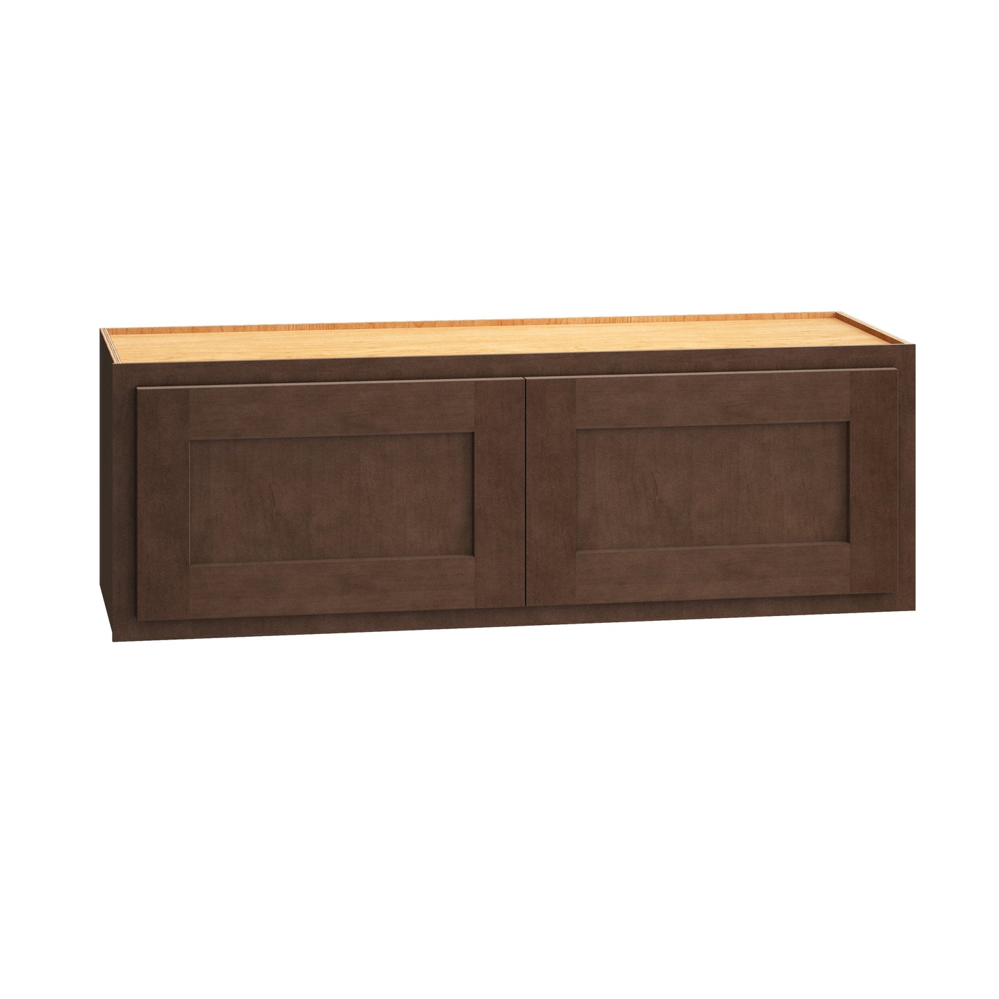 Diamond Express Jamestown 36-in W x 12-in H x 12-in D Thatch Partial Overlay Wall Fully Assembled Plywood Cabinet (Recessed Panel Shaker Door Style)
