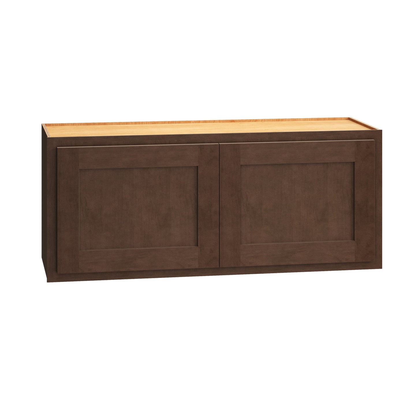 Diamond Express Jamestown 36-in W x 15-in H x 12-in D Thatch Partial Overlay Wall Fully Assembled Plywood Cabinet (Recessed Panel Shaker Door Style)