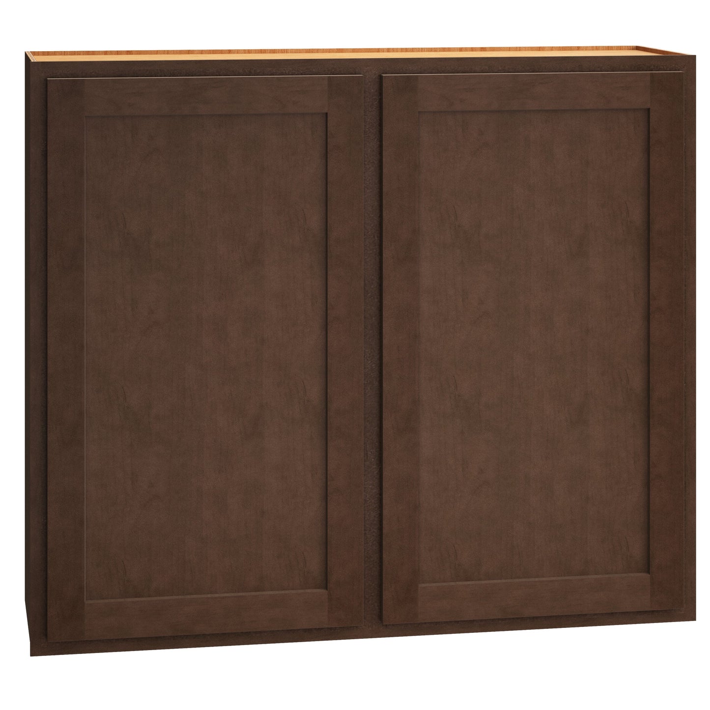 Diamond Express Jamestown 42-in W x 36-in H x 12-in D Thatch Partial Overlay Wall Fully Assembled Plywood Cabinet (Recessed Panel Shaker Door Style)