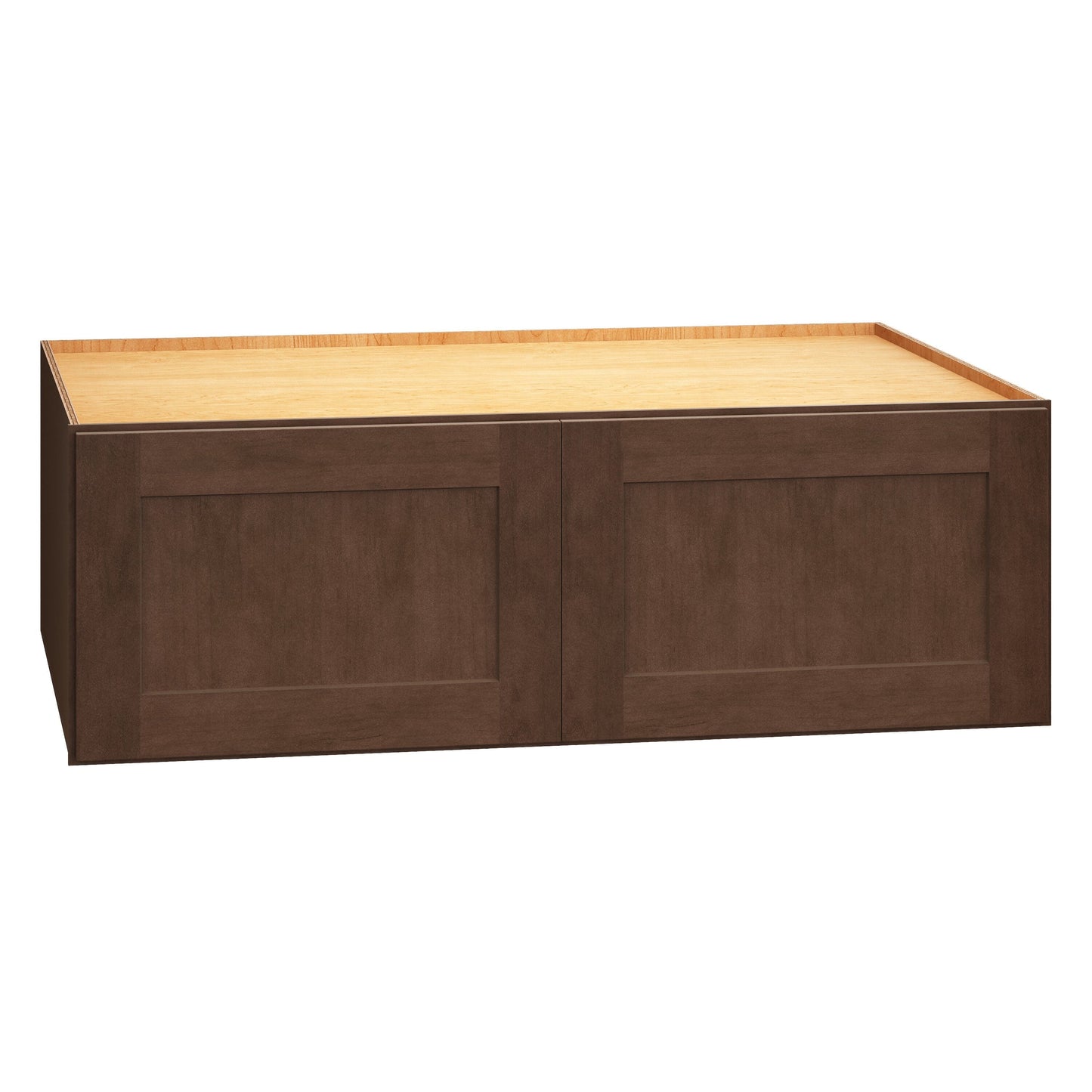 Diamond Express Jamestown 36-in W x 12-in H x 24-in D Thatch Partial Overlay Wall Fully Assembled Plywood Cabinet (Recessed Panel Shaker Door Style)