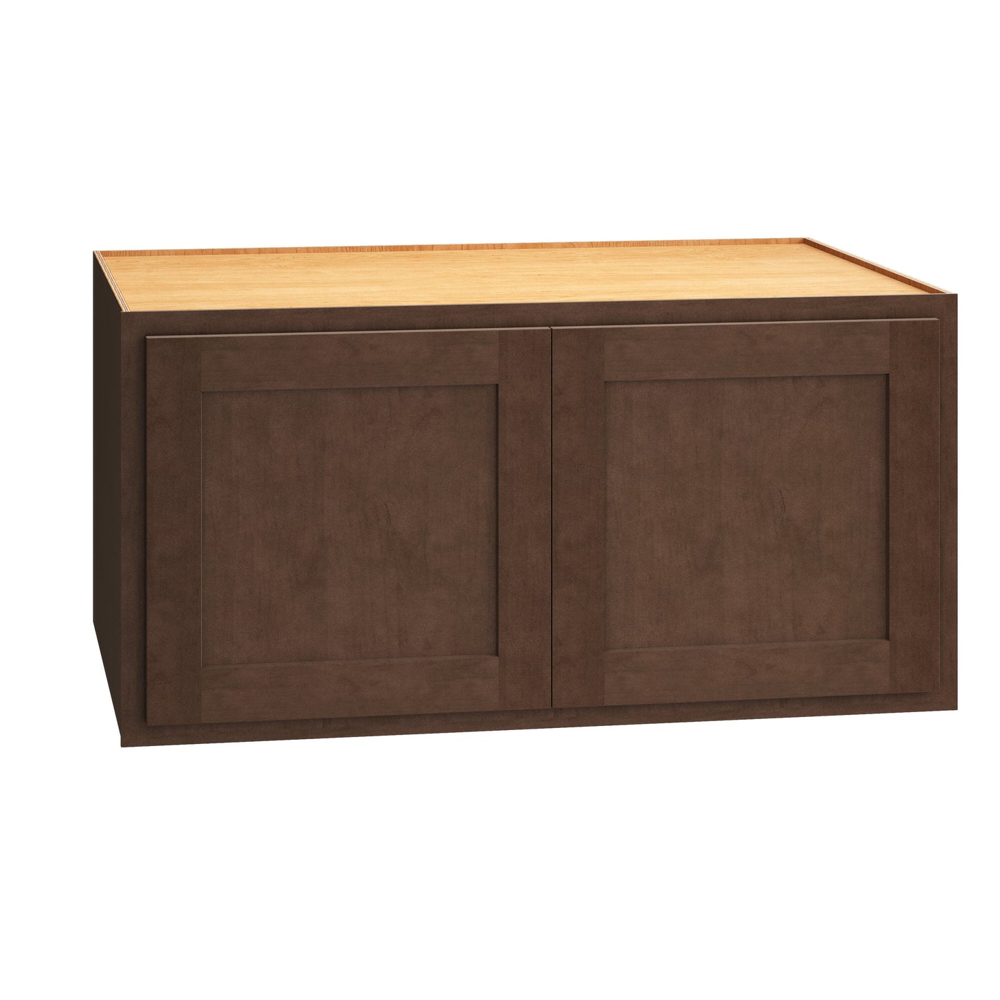 Diamond Express Jamestown 36-in W x 18-in H x 12-in D Thatch Partial Overlay Wall Fully Assembled Plywood Cabinet (Recessed Panel Shaker Door Style)