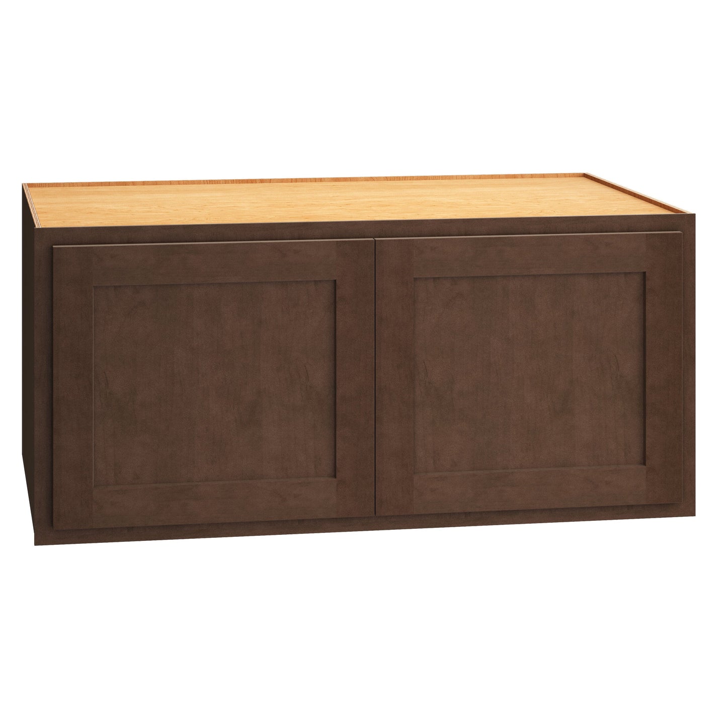 Diamond Express Jamestown 39-in W x 18-in H x 24-in D Thatch Partial Overlay Wall Fully Assembled Plywood Cabinet (Recessed Panel Shaker Door Style)