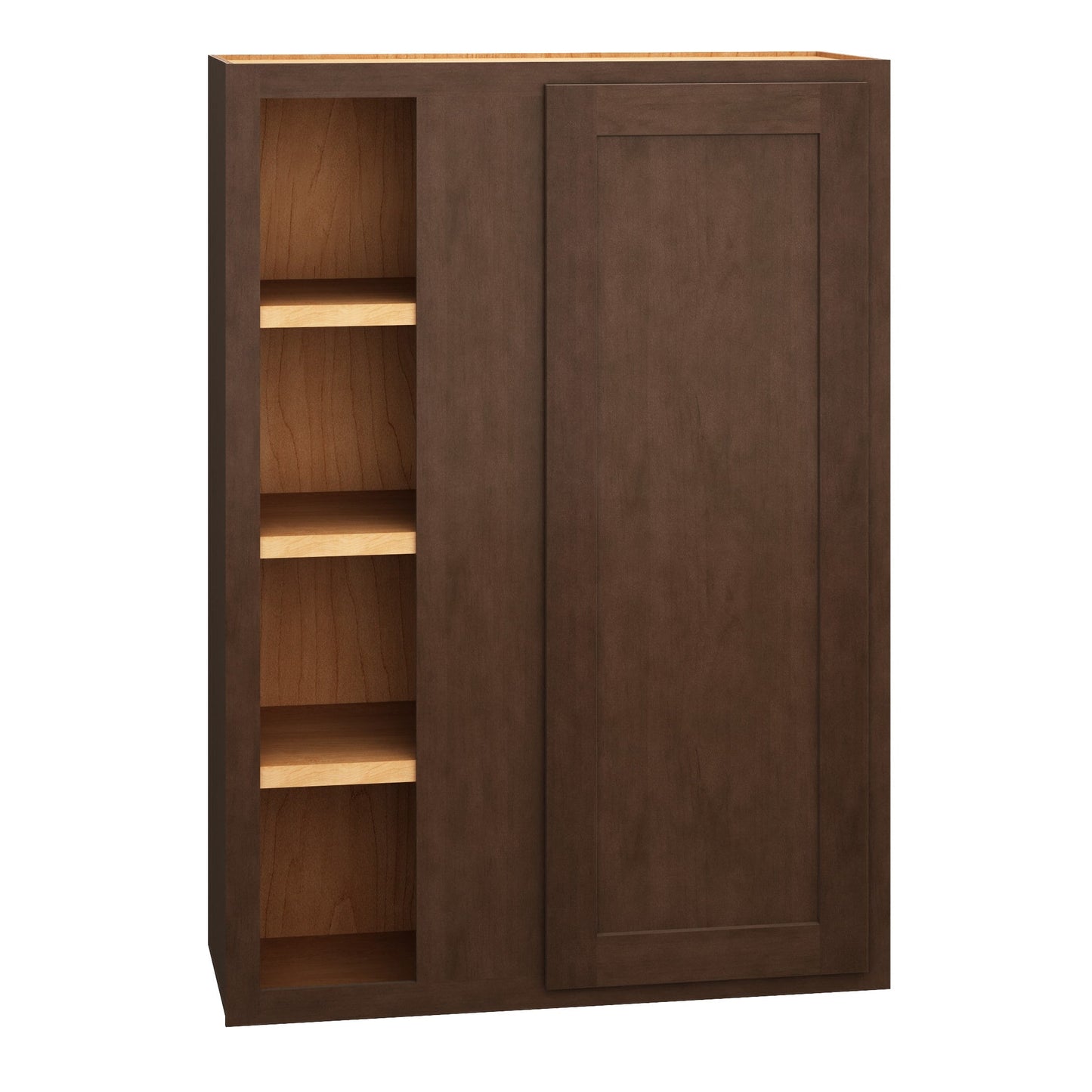 Diamond Express Jamestown 30-in W x 42-in H x 12-in D Thatch Partial Overlay Blind Corner Wall Fully Assembled Plywood Cabinet (Recessed Panel Shaker Style)