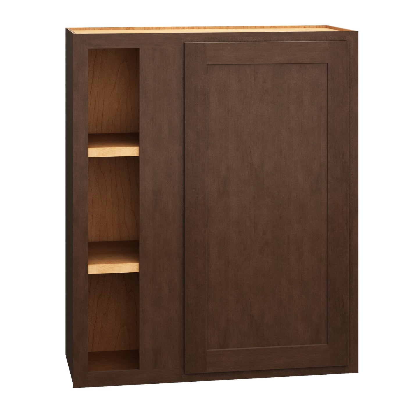 Diamond Express Jamestown 30-in W x 36-in H x 12-in D Thatch Partial Overlay Blind Corner Wall Fully Assembled Plywood Cabinet (Recessed Panel Shaker Style)