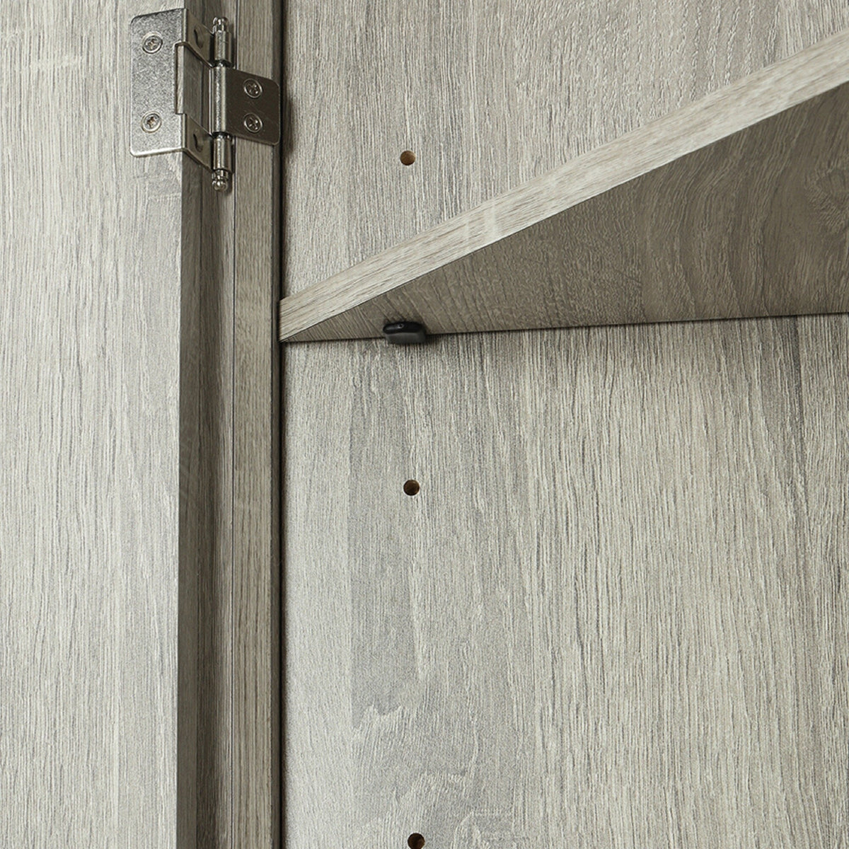 ModernLuxe 17.2-in W x 31.5-in H Wood Composite Oak Wall-mount Utility Storage Cabinet