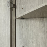 ModernLuxe 17.2-in W x 31.5-in H Wood Composite Oak Wall-mount Utility Storage Cabinet