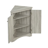 ModernLuxe 17.2-in W x 31.5-in H Wood Composite Oak Wall-mount Utility Storage Cabinet