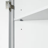 ModernLuxe 17.2-in W x 31.5-in H Wood Composite White Wall-mount Utility Storage Cabinet