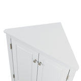 ModernLuxe 17.2-in W x 31.5-in H Wood Composite White Wall-mount Utility Storage Cabinet