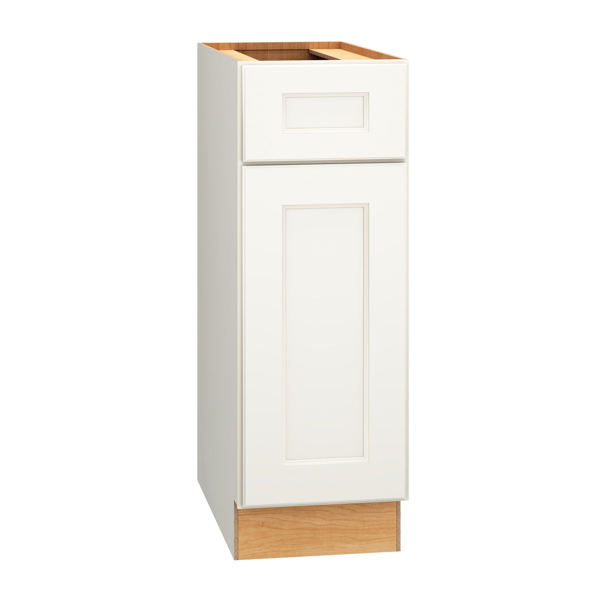 Diamond Express Macaulay 12-in W x 34.5-in H x 24-in D White 1-Drawer Base Fully Assembled Plywood Cabinet (Recessed Panel Square Style)