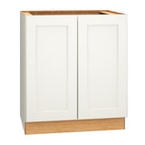 Diamond Express Macaulay 30-in W x 34.5-in H x 24-in D White Base Fully Assembled Plywood Cabinet (Recessed Panel Square Door Style)