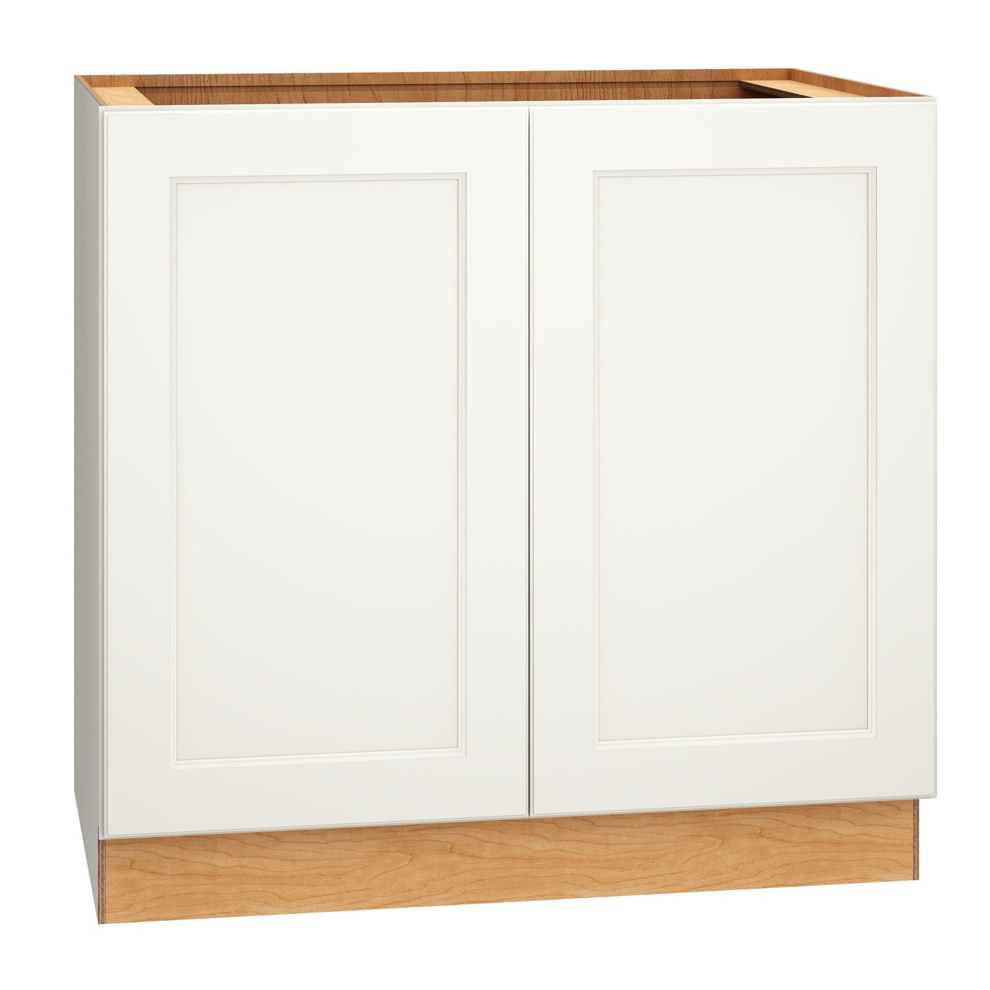 Diamond Express Macaulay 36-in W x 34.5-in H x 24-in D White Base Fully Assembled Plywood Cabinet (Recessed Panel Square Door Style)