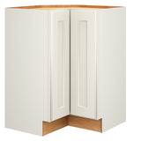 Diamond Express Macaulay 36-in W x 34.5-in H x 24-in D White L-shaped Corner Base Fully Assembled Plywood Cabinet (Recessed Panel Square Style)
