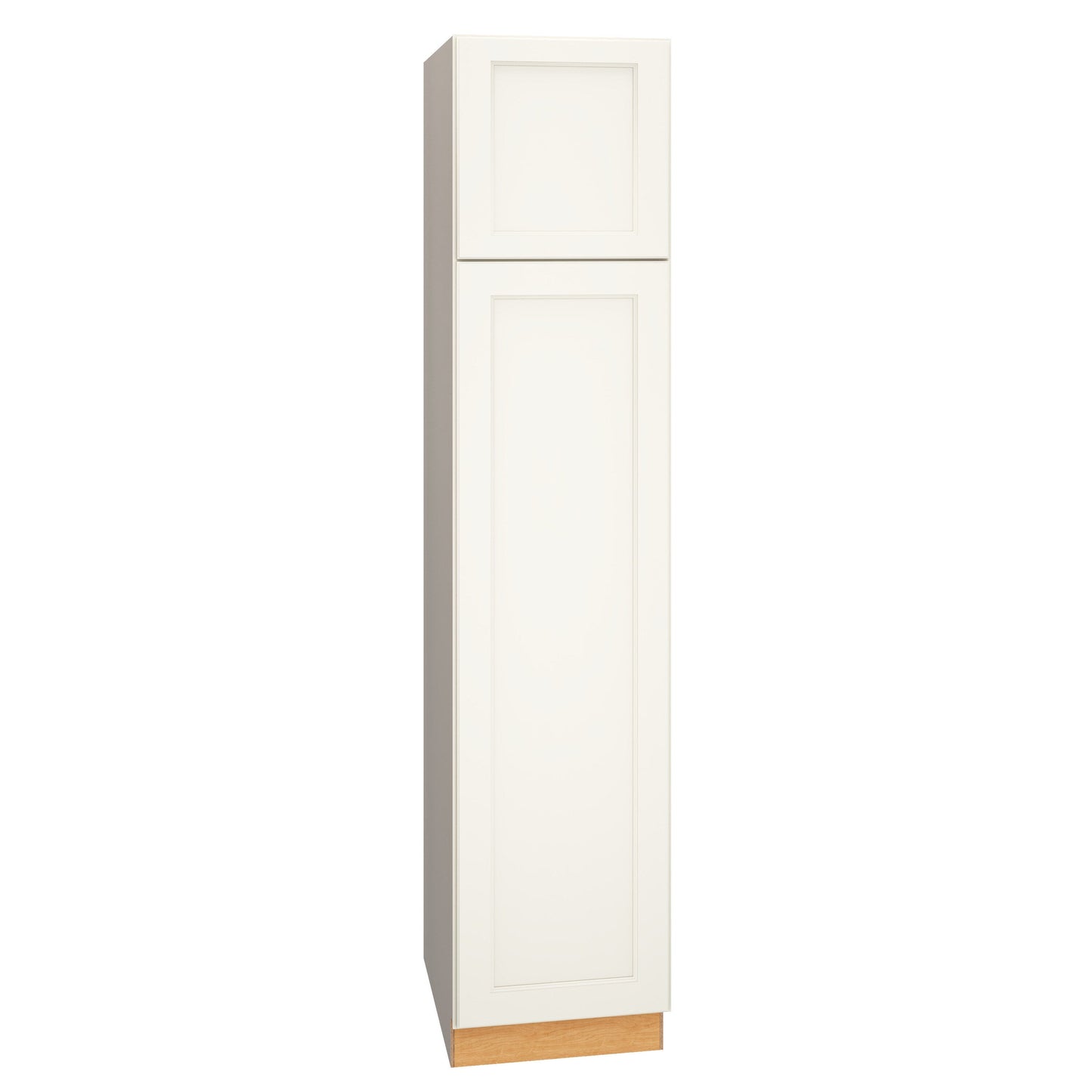 Diamond Express Macaulay 18-in W x 84-in H x 24-in D White Pantry Fully Assembled Plywood Cabinet (Recessed Panel Square Door Style)