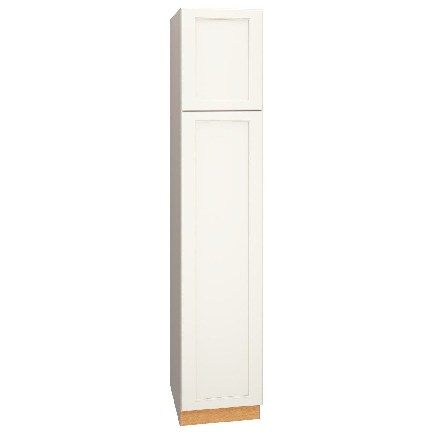 Diamond Express Macaulay 18-in W x 90-in H x 24-in D White Pantry Fully Assembled Plywood Cabinet (Recessed Panel Square Door Style)
