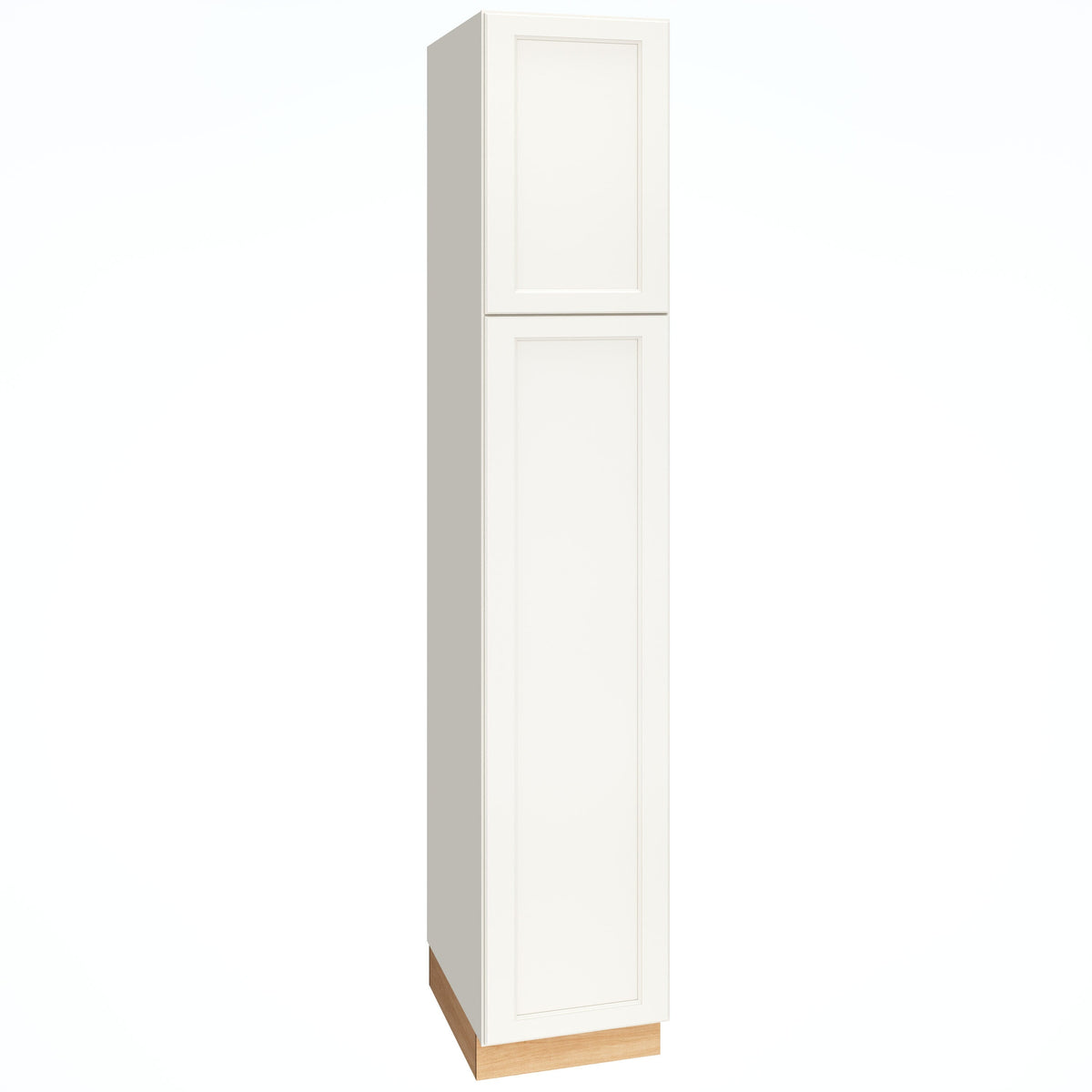 Diamond Express Macaulay 18-in W x 93-in H x 24-in D White Pantry Fully Assembled Plywood Cabinet (Recessed Panel Square Door Style)