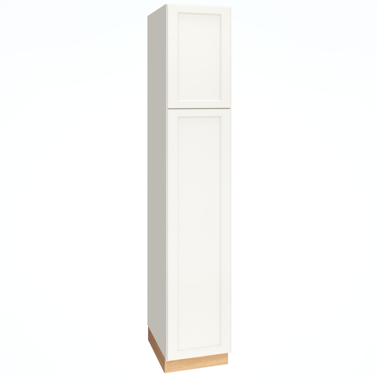 Diamond Express Macaulay 18-in W x 93-in H x 24-in D White Pantry Fully Assembled Plywood Cabinet (Recessed Panel Square Door Style)