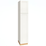 Diamond Express Macaulay 18-in W x 93-in H x 24-in D White Pantry Fully Assembled Plywood Cabinet (Recessed Panel Square Door Style)