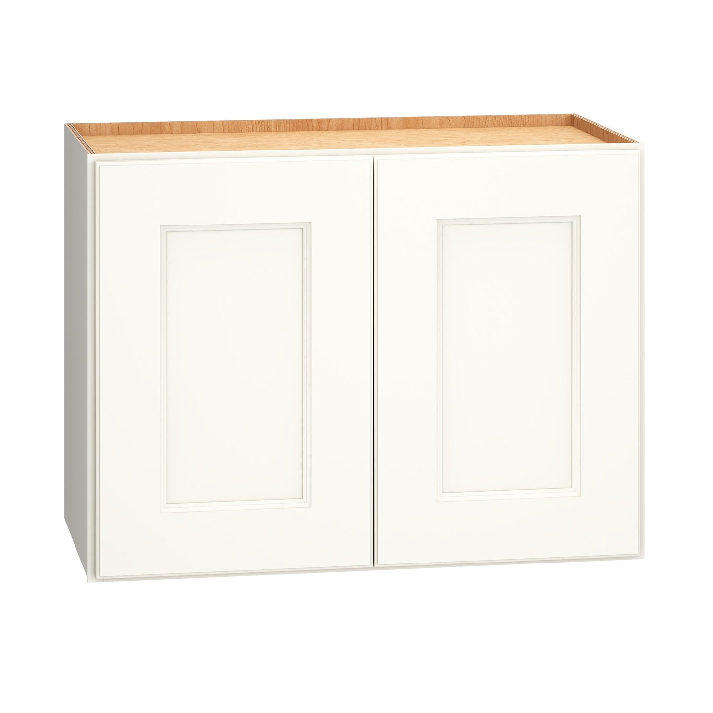 Diamond Express Macaulay 24-in W x 18-in H x 12-in D White Wall Fully Assembled Plywood Cabinet (Recessed Panel Square Door Style)