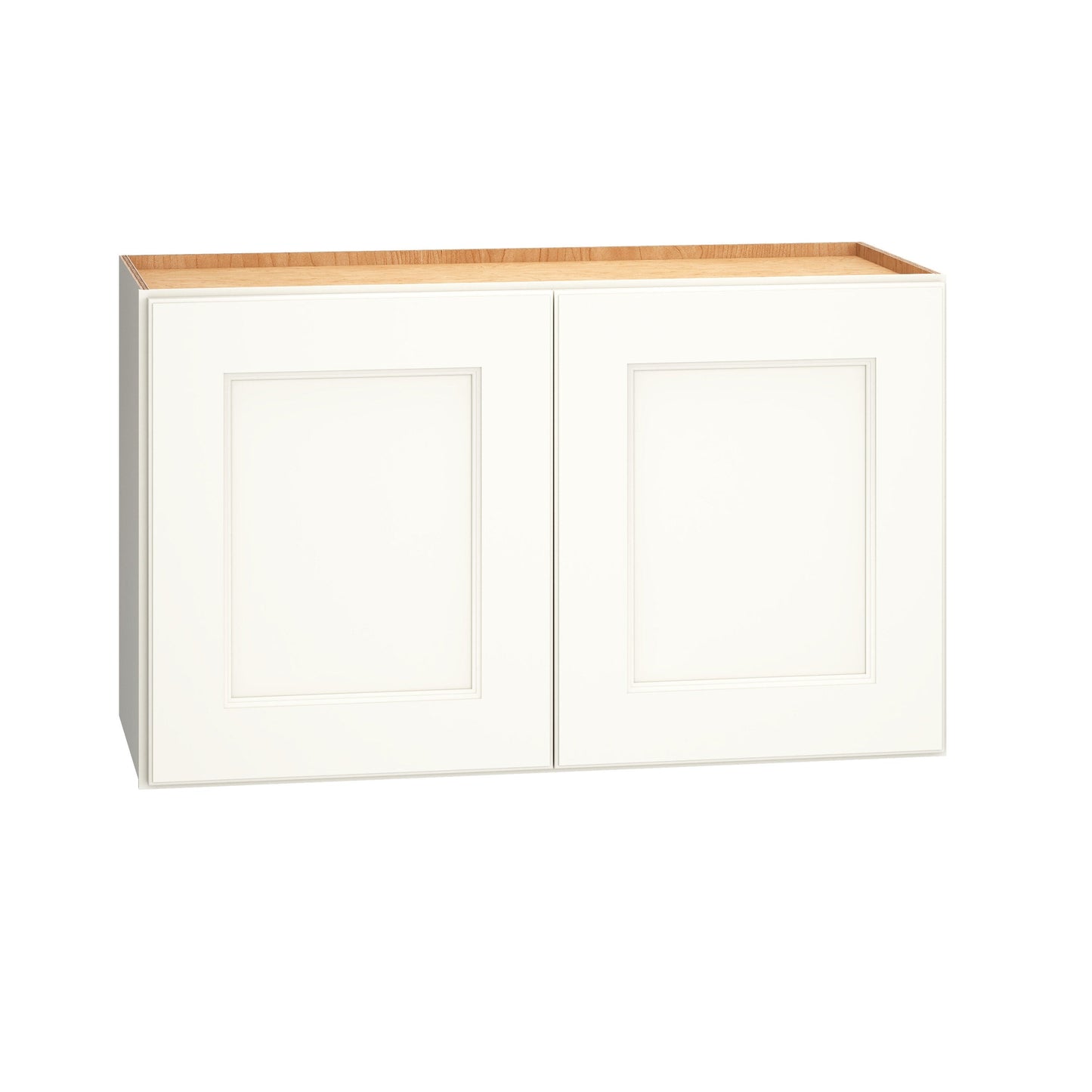 Diamond Express Macaulay 30-in W x 21-in H x 12-in D White Wall Fully Assembled Plywood Cabinet (Recessed Panel Square Door Style)