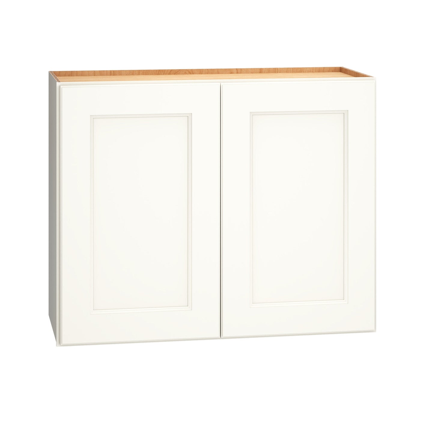 Diamond Express Macaulay 30-in W x 24-in H x 12-in D White Wall Fully Assembled Plywood Cabinet (Recessed Panel Square Door Style)